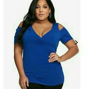 2/$25 Torrid Plus Size Cold Shoulder Blouse